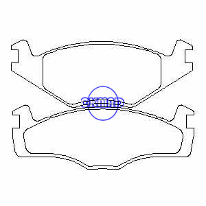 SEAT CORDOBA IBIZA TOLEDO VW Caddy Golf Jetta Quantum Rabbit Scirocco Passat Brake pad FMSI:7087-D158 7209-D280 OEM:171698151F FDB419 TRW:GDB454 GDB671 WVA:20887 20888, FF419